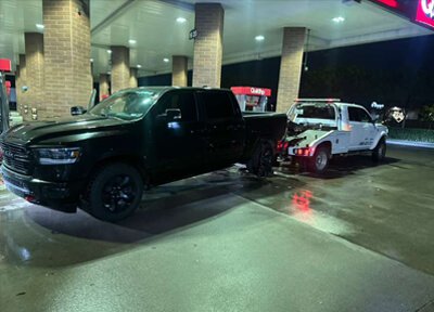 Damaged junk car after accident